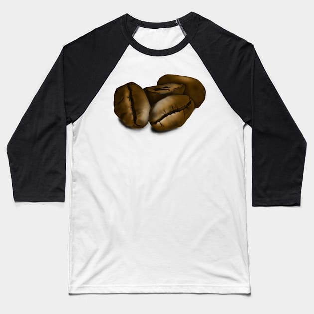 Coffee Addict - Coffee Bean Roasted Extreme Baseball T-Shirt by pbDazzler23